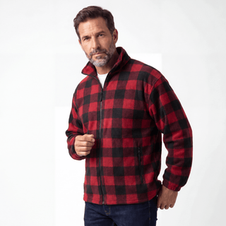 MENS FULL ZIP POLAR FLEECE JACKET - S3061