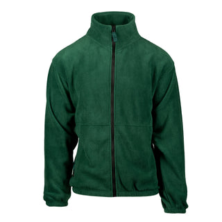 Buy forest-green MENS FULL ZIP POLAR FLEECE JACKET - S 3061