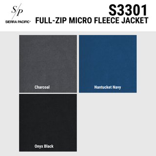 MENS FULL ZIP MICRO FLEECE JACKET - S3301