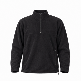 Buy onyx-black MENS 1/4 ZIP MICRO FLEECE PULLOVER - S3351