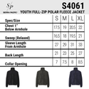 BOYS FULL ZIP POLAR FLEECE JACKET - S4061