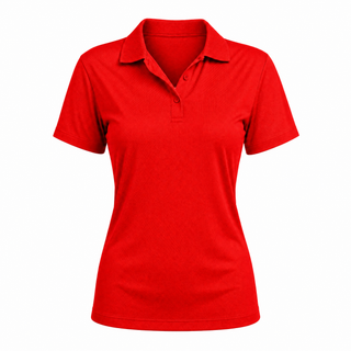 Buy red LADIES POLYESTER SPORT SHIRT - S5100