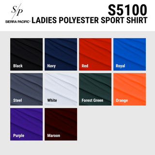 LADIES POLYESTER SPORT SHIRT - S5100