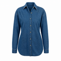 LADIES LONG SLEEVE COTTON DENIM SHIRT - S5211