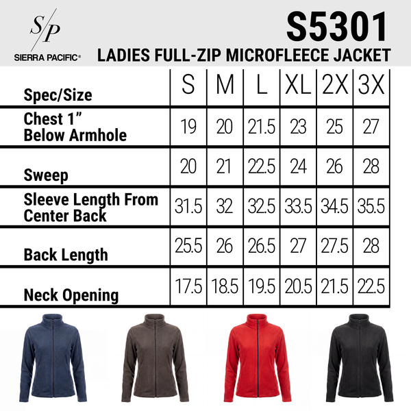LADIES FULL ZIP MICROFLEECE JACKET - S5301