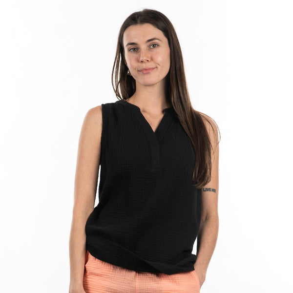 SPLIT COAST LADIES CRINKLE TANK- TC5111