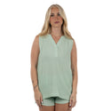 SPLIT COAST LADIES CRINKLE TANK- TC5111