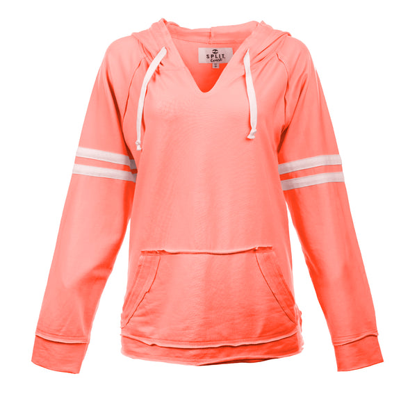 SPLIT COAST LADIES RAW EDGE PULLOVER- TC5139
