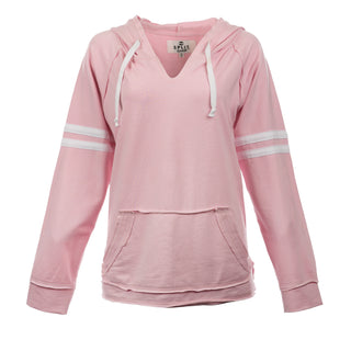 Buy pink SPLIT COAST LADIES RAW EDGE PULLOVER- TC5139