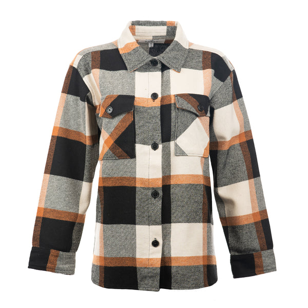FLANNEL COMFY SHACKET - TC5640