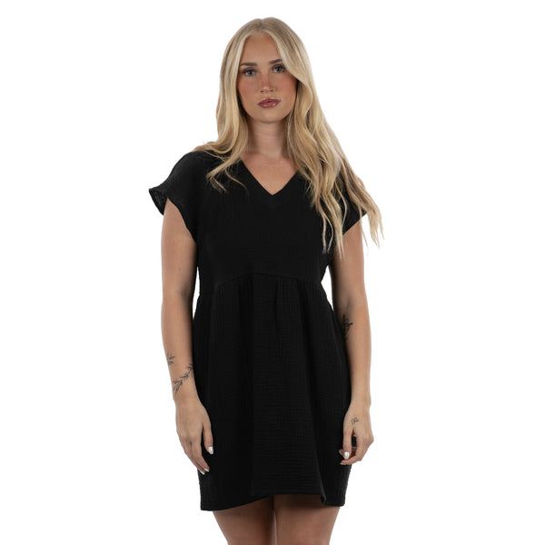 SPLIT COAST LADIES  POCKET DRESS - TC5711