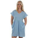 SPLIT COAST LADIES  POCKET DRESS - TC5711