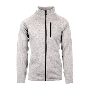 Buy heather-grey Burnside Long Sleeve Sweater Knit Jacket - B3901