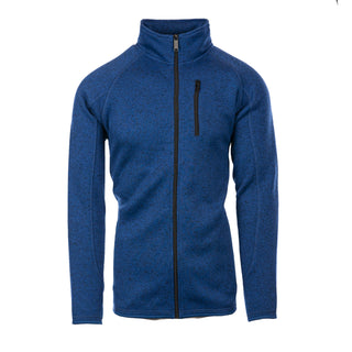 Buy heather-navy Burnside Long Sleeve Sweater Knit Jacket - B3901