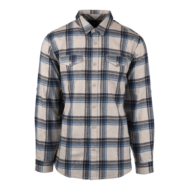 Burnside Men's Snap-Front Flannel Shirt